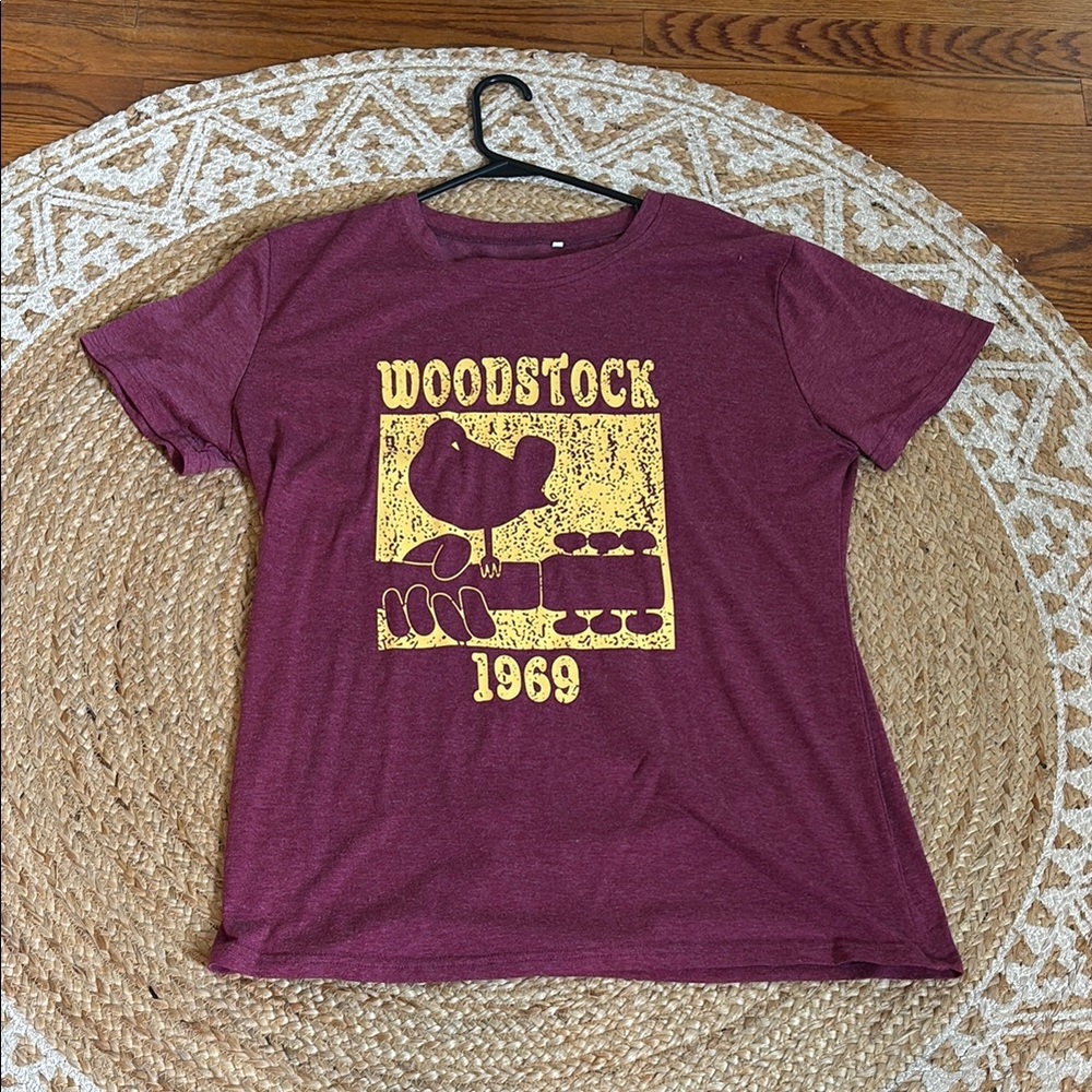 Woodstock 1969 Maroon T-Shirt